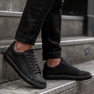 Thursday Premier Low Top Sneakers Matte Black Minimalist Athleisure Men’s 12